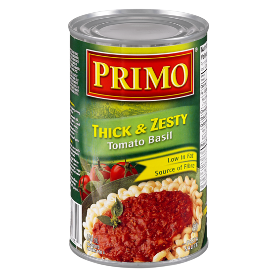 Primo Thick & Zesty Tomato Basil Sauce 680ml - Case of 12