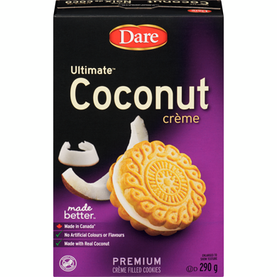 Dare Ultimate Coconut Crème Cookies 290g