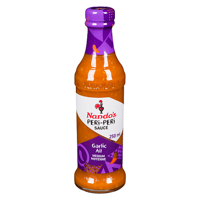 Nando’s Peri Peri Garlic Medium Sauce 250ml - Case of 6