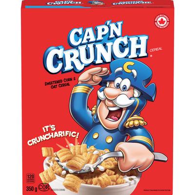 Cap'n Crunch Cereal 350g - Case of 12