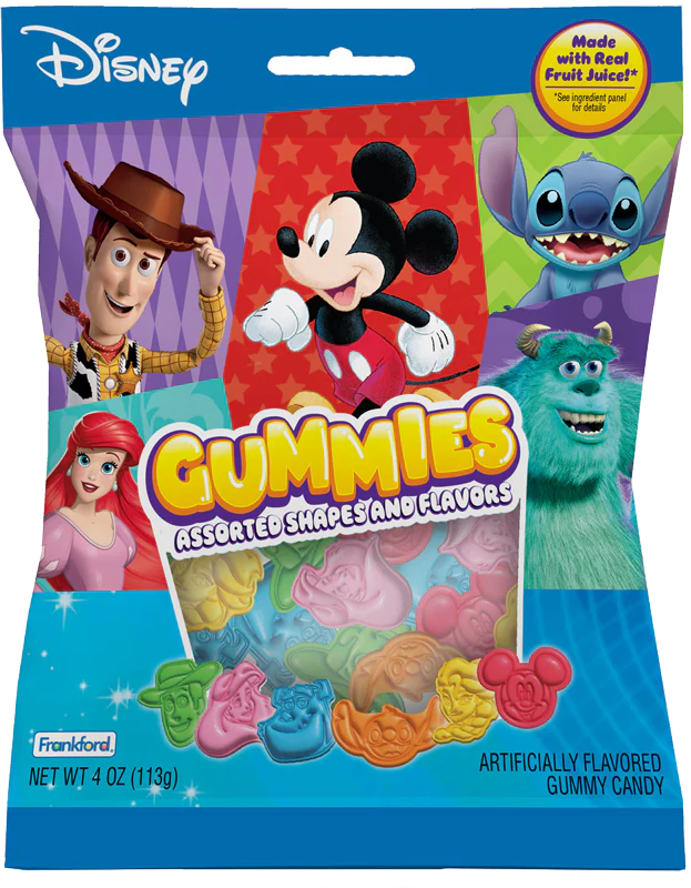 Disney Gummies Assorted Shapes - Case of 12