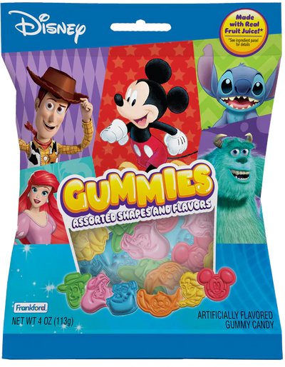 Disney Gummies Assorted Shapes - Case of 12