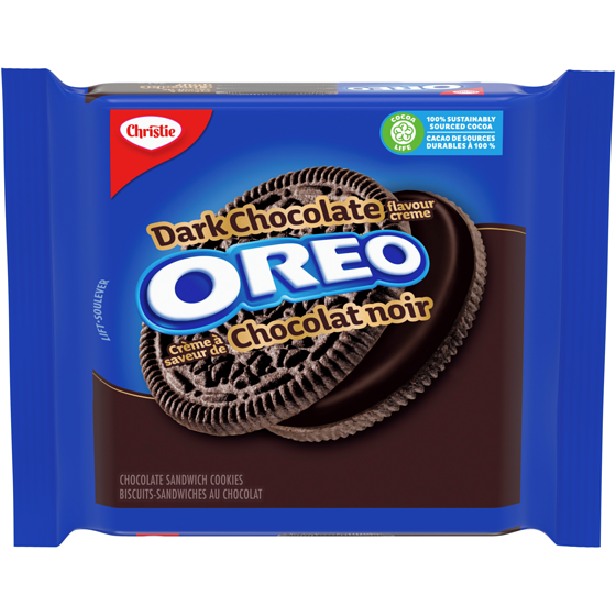 Oreo Dark Chocolate Cookies 261g  - Case of 12