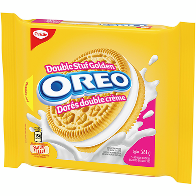 Oreo Double Crème Golden Cookies 261g  - Case of 12