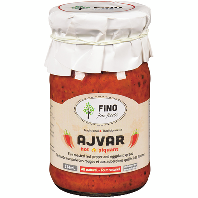 Fino Fine Foods Ajvar Hot Spread 314ml - 12 Pack
