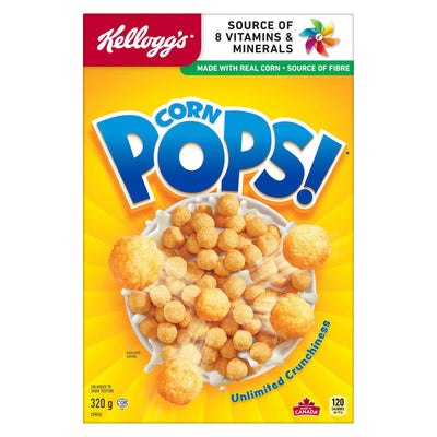 Kellogg's Corn pops Cereal 320g - Case of 12