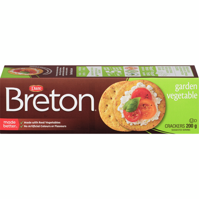 Dare Breton Garden Vegetable Crackers 200g