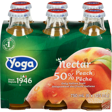 Yoga Peach Nectar 125ml - 6 Pack