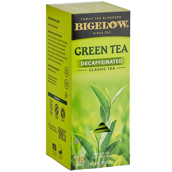 Bigelow Green Decaf Tea 28ct - Case of 12