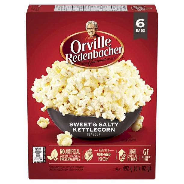 Orville Redenbacher Sweet & Salty Kettlecorn Popcorn 6 Bags