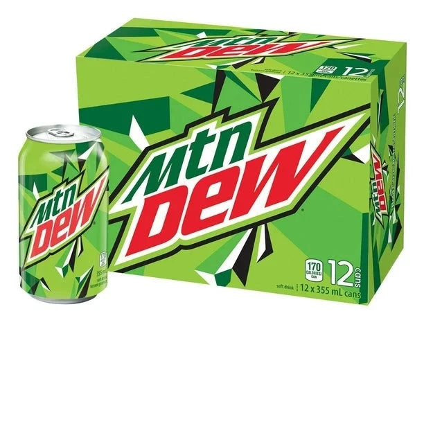 Mountain Dew Can 355ml - Case of 12