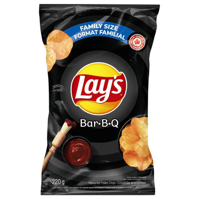 Lay's Bar-B-Q Family Size 220g - Case of 12