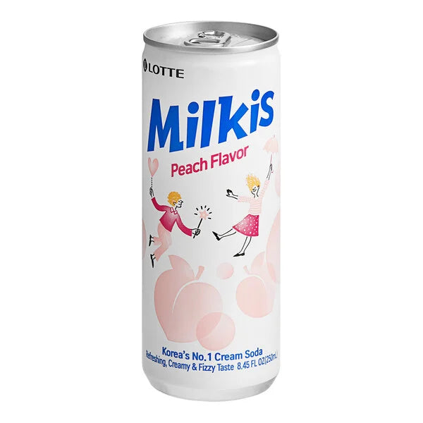 Lotte Milkis Peach 250ml - (6 Pack) - Korea