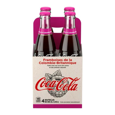 Coca Cola British Columbia Raspberry Glass 355ml - 6x4ct