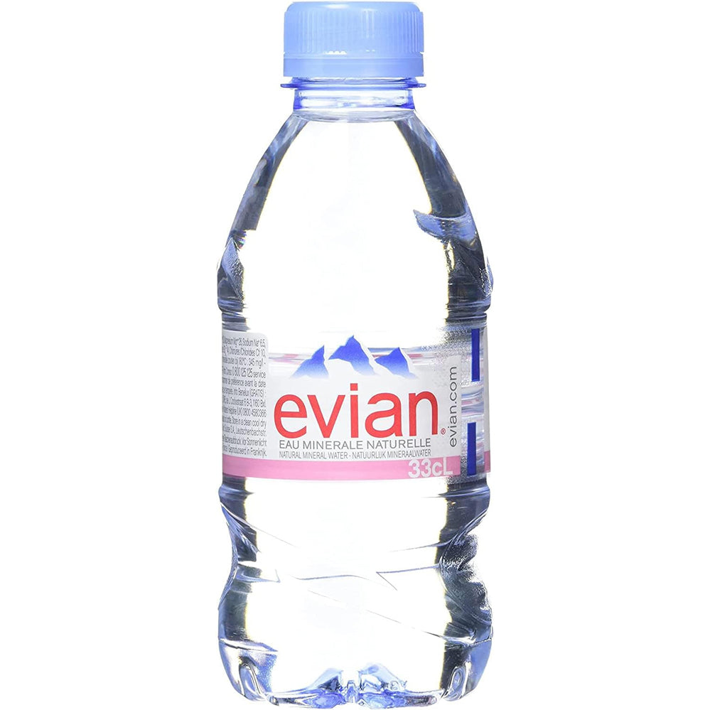 Evian Natural Spring Water 330ml - 24 Pack