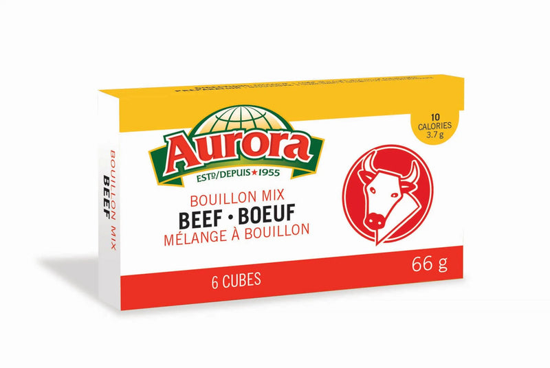 Aurora Bouillon Mix Beef Cubes 6pcs - Case of 24