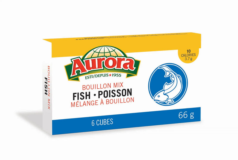 Aurora Bouillon Mix Fish Cubes 6pcs - Case of 24