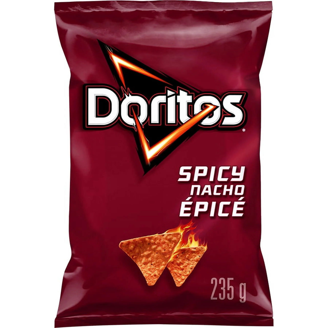 Doritos Spicy Nacho Tortilla Chips 235g - 12 Pack