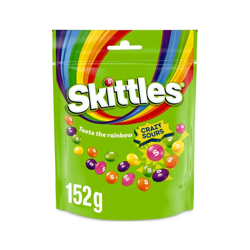 Skittles Crazy Sours 152g - Case Of 15 - UK