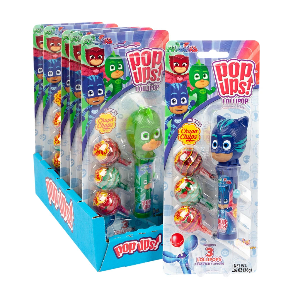 Pop Ups Lollipop PJ Masks - 12ct