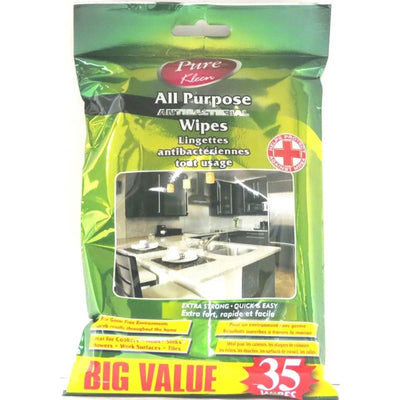 Pure Kleen Antibacterial Wipes 45Ct