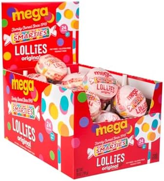 Smarties Mega Original Lollies - 24ct