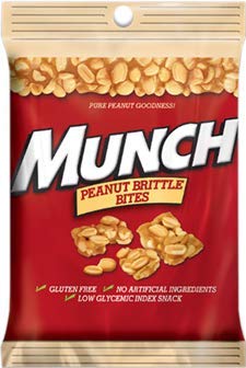 Munch Peanut Brittle Bites 113.4g - Case of 12