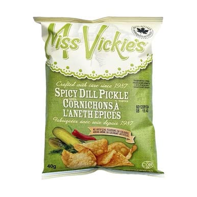 Miss Vickie's Spicy Dill Pickle Chips 40g - 40ct