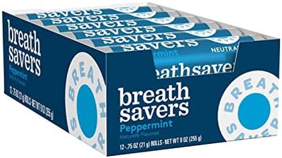 Breath Savers Peppermint Rolls - 18ct