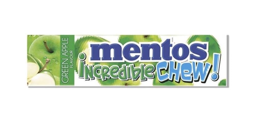 Mentos Incredible Chew Green Apple 45g - 20ct (Vietnam)