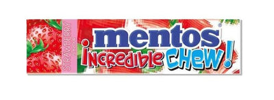 Mentos Incredible Chew Strawberry 45g - 20ct (Vietnam)