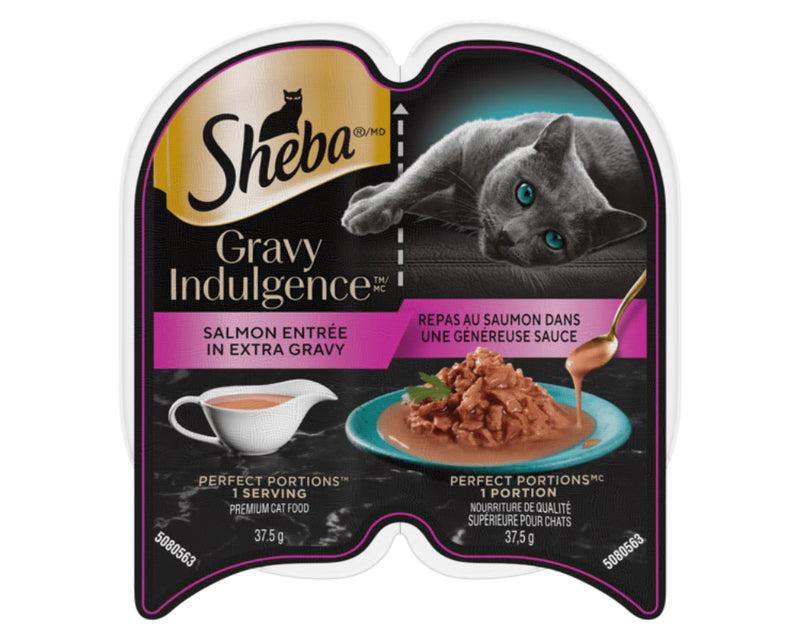 Sheba Gravy Indulgence Salmon Entree Cat Food 75g - Case of 24