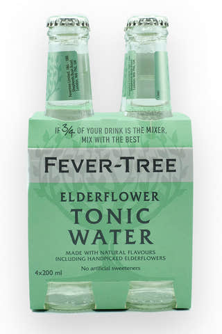 Fever-Tree Elderflower Tonic Water 200ml - 4 Pack