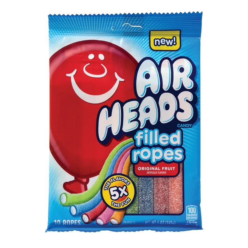 Airheads Filled Ropes Original Fruit 141g (Case of 12)