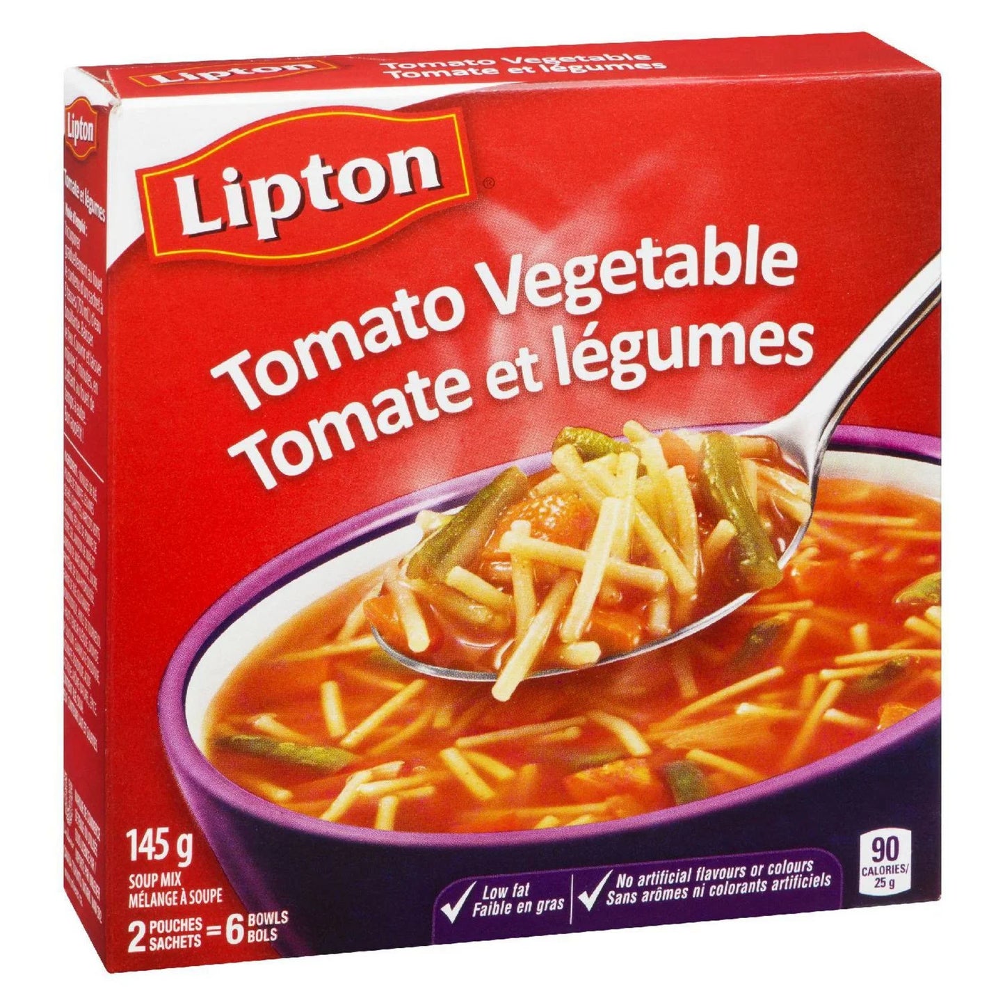 Lipton Tomato Vegetable Soup 145g - Case of 12