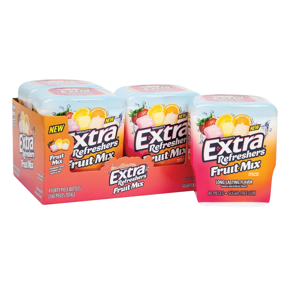 Extra Refreshers Fruit Mix Gum - 4ct