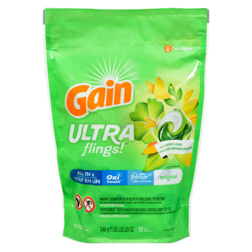 Gain Ultra Flings 18 Caspsules 840Gm