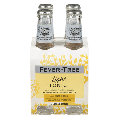 Fever-Tree Light Tonic 200ml - 4 Pack