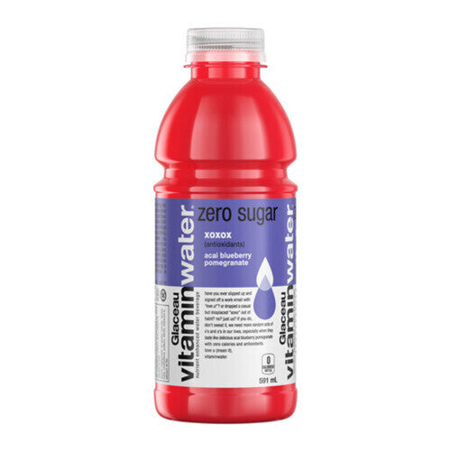 Glaceau Vitamin Water XOXOX Acai Blueberry Pomegranate Zero Sugar 591ml (12 pack)