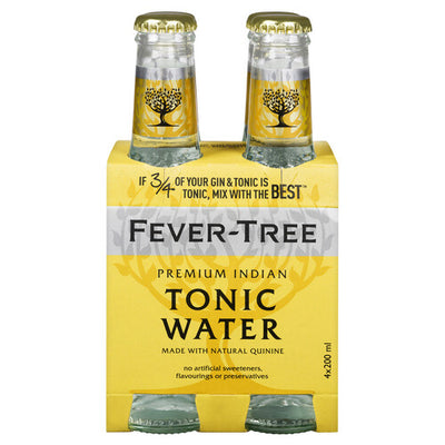 Fever-Tree Premium Indian Tonic Water 200ml - 4 Pack