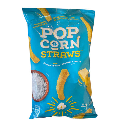 Pop Corn Straws Sea Salt & Butter 142g (Case of 12)