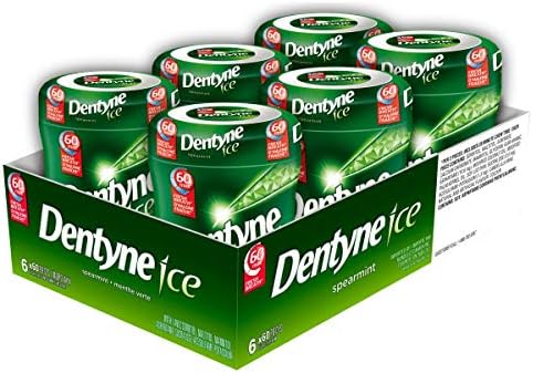 Dentyne Ice Spearmint Gum Tubs - 6ct