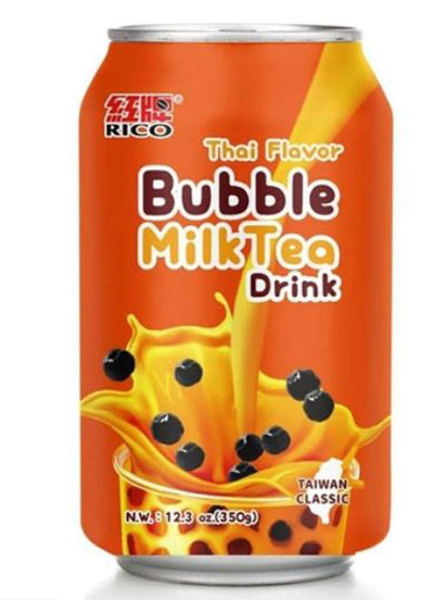 Rico Thai Flavor Bubble Milk Tea Drink - Case of 24