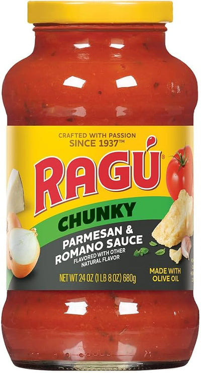 Ragu Chunky Parmesan & Romano Sauce 680g - Case of 12