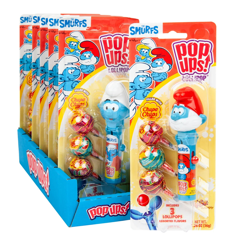 Pop Ups! The Smurfs Lollipop - 6ct