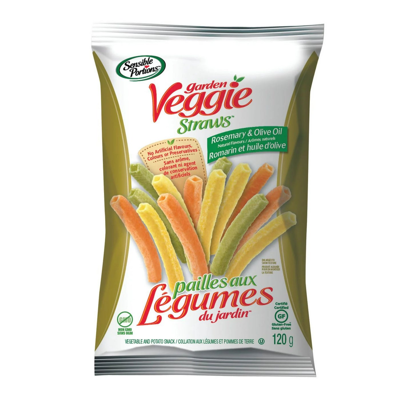 Veggie Straws Rosemary & Olive 120g - Case of 12