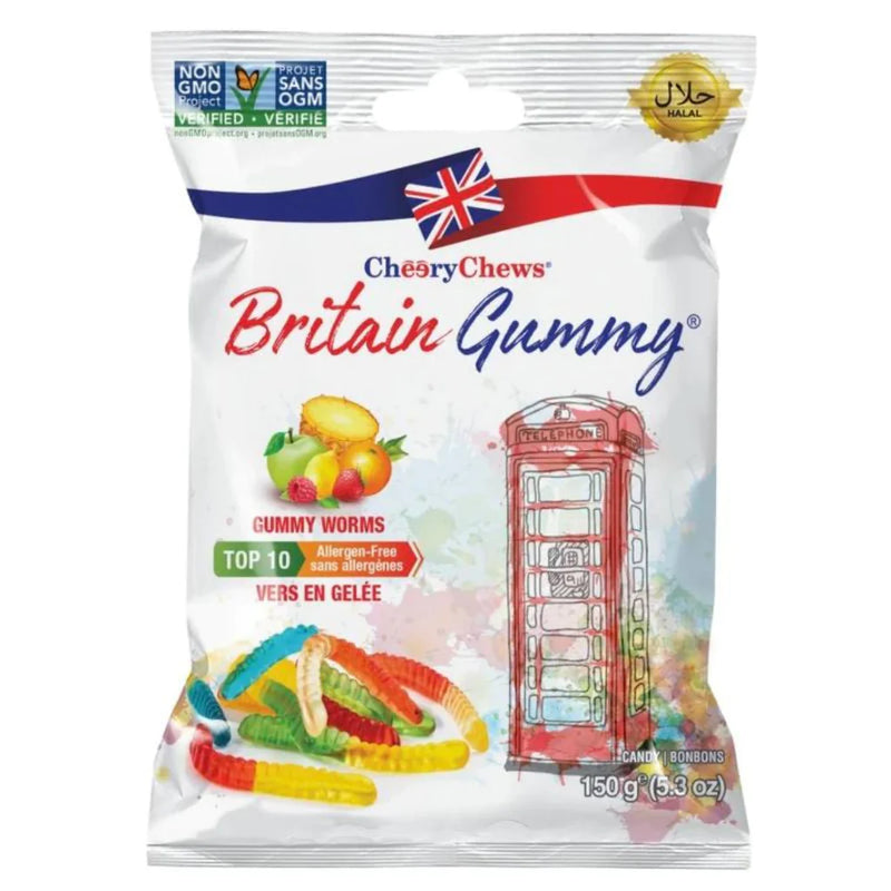 Britain Gummy Worms 150g (12 pack)