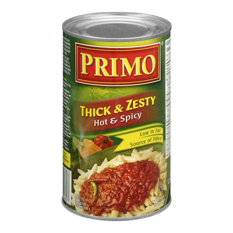 Primo Thick & Zesty Hot & Spicy Sauce 680ml - Case of 12