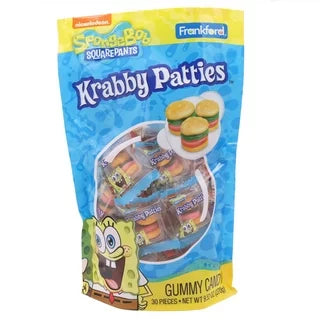 SpongeBob SquarePants - Krabby Patties Gummy Candy 9.25oz - Case of 12