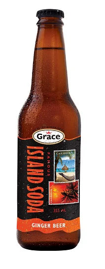 Grace Island Soda Ginger Beer Soda 355ml - Case of 12